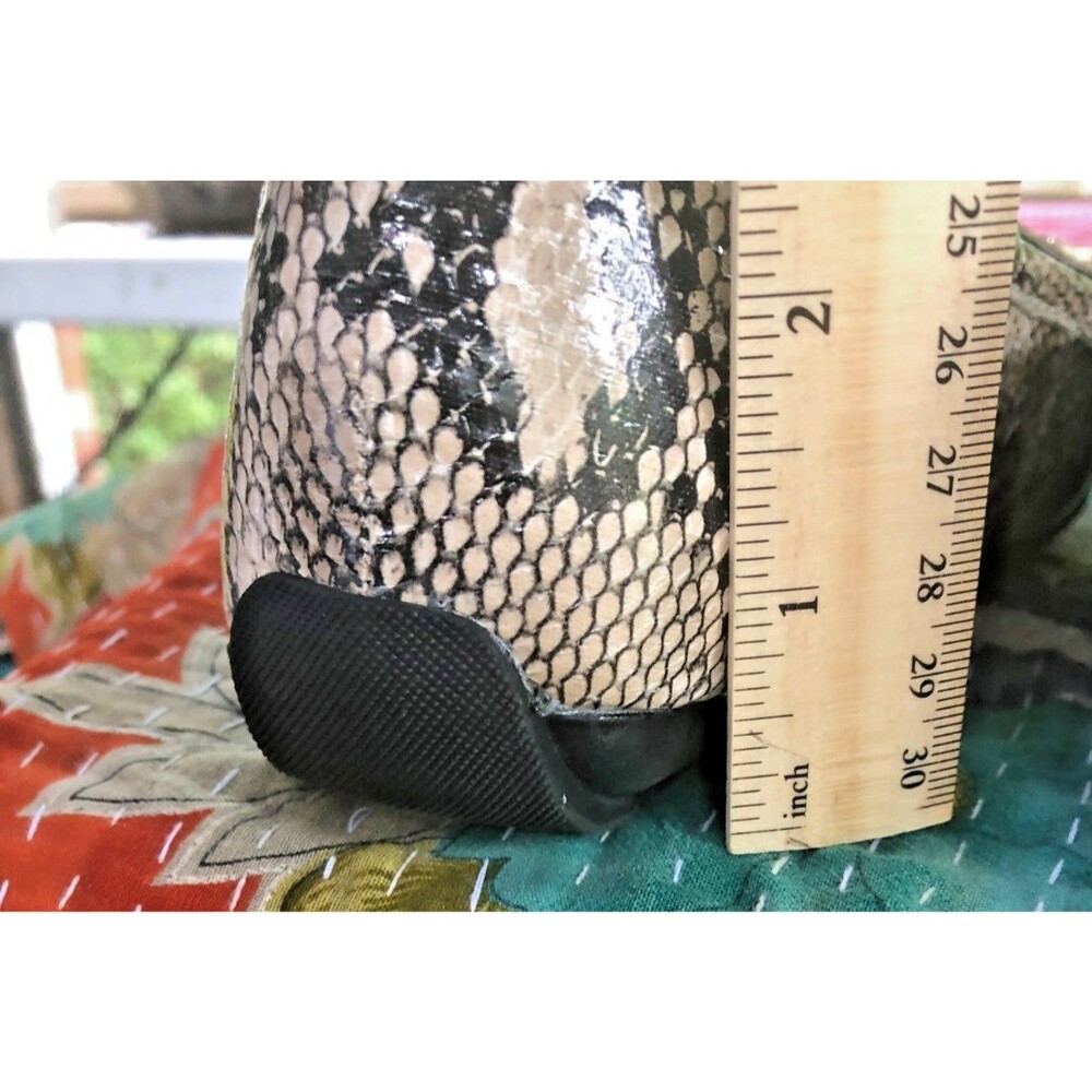 Anne Klein Brown Textured Snake Print Loafers Flats Iflex Size 7 - Picture 5 of 13